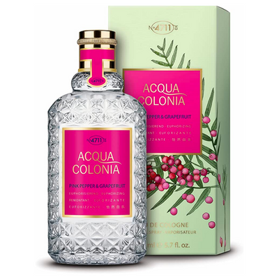 4711 Acqua Colonia Pink Pepper & Grapefruit Eau De Cologne Spray by 4711 - Vibrant Unisex Fragrance with Spicy Pink Pepper and Tangy Grapefruit, Refreshing and Stimulating Scent, 5.7 oz (170 ml) Bottle