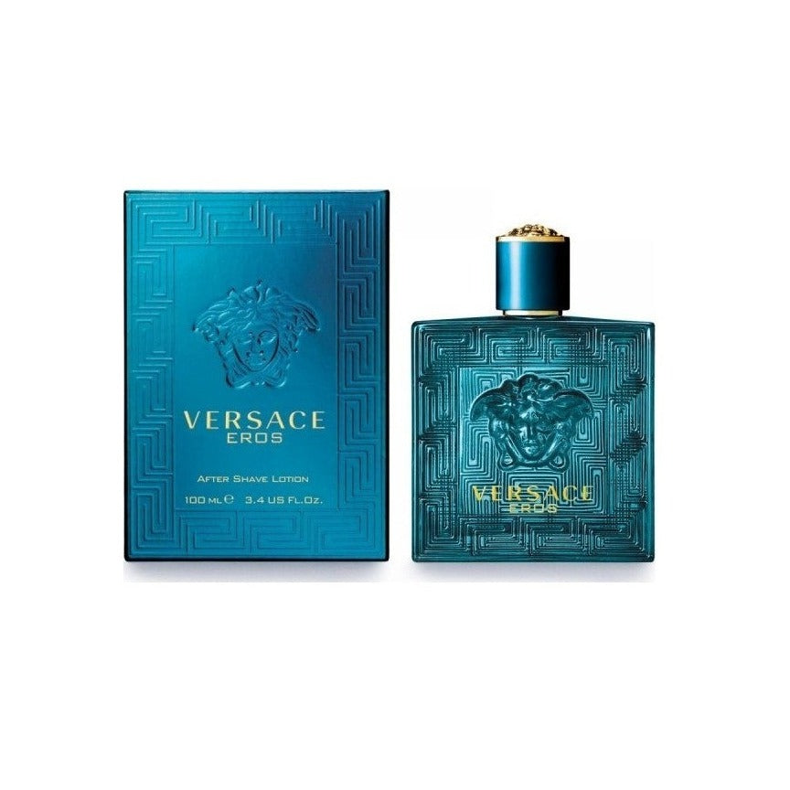 "Versace Eros" is a rich fragrance for distinctive gentlemen. This fresh woody scent has a classic oriental feeling that is bold and adventurous, featuring a hint of mint oil, green apple, and Italian lemon with unique notes of geranium flowers and Venezuelan ambroxan in a juicy, luscious mixture that sticks to your body throughout the day. Know this fragrance and fall in love with the scent - a special perfume.