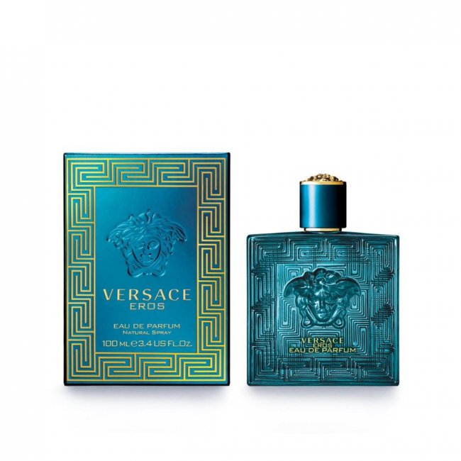 "Versace Eros" is a rich fragrance for distinctive gentlemen. This fresh woody scent has a classic oriental feeling that is bold and adventurous, featuring a hint of mint oil, green apple, and Italian lemon with unique notes of geranium flowers and Venezuelan ambroxan in a juicy, luscious mixture that sticks to your body throughout the day.  Know this fragrance and fall in love with the scent - a special perfume.