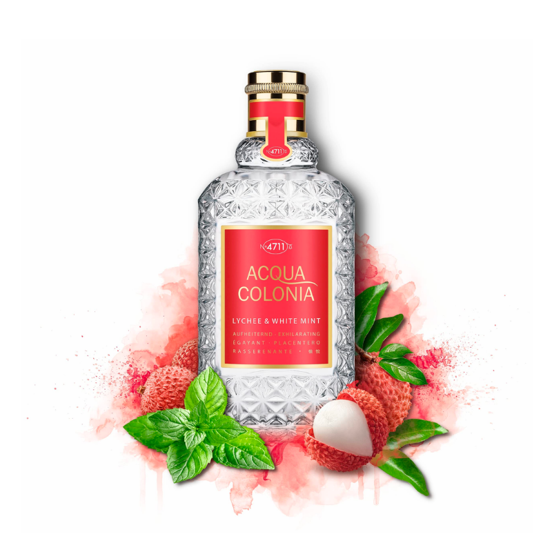 4711 Acqua Colonia Lychee & White Mint Eau De Cologne Spray by 4711 - Exotic Unisex Fragrance with Sweet Lychee and Crisp White Mint, Refreshing and Energizing Scent