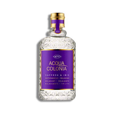 4711 Acqua Colonia Saffron & Iris Eau De Cologne Spray by 4711 - Elegant Unisex Fragrance with Warm Saffron and Soft Iris Notes, Soothing and Sophisticated Scent, 5.7 oz (170 ml) Bottle