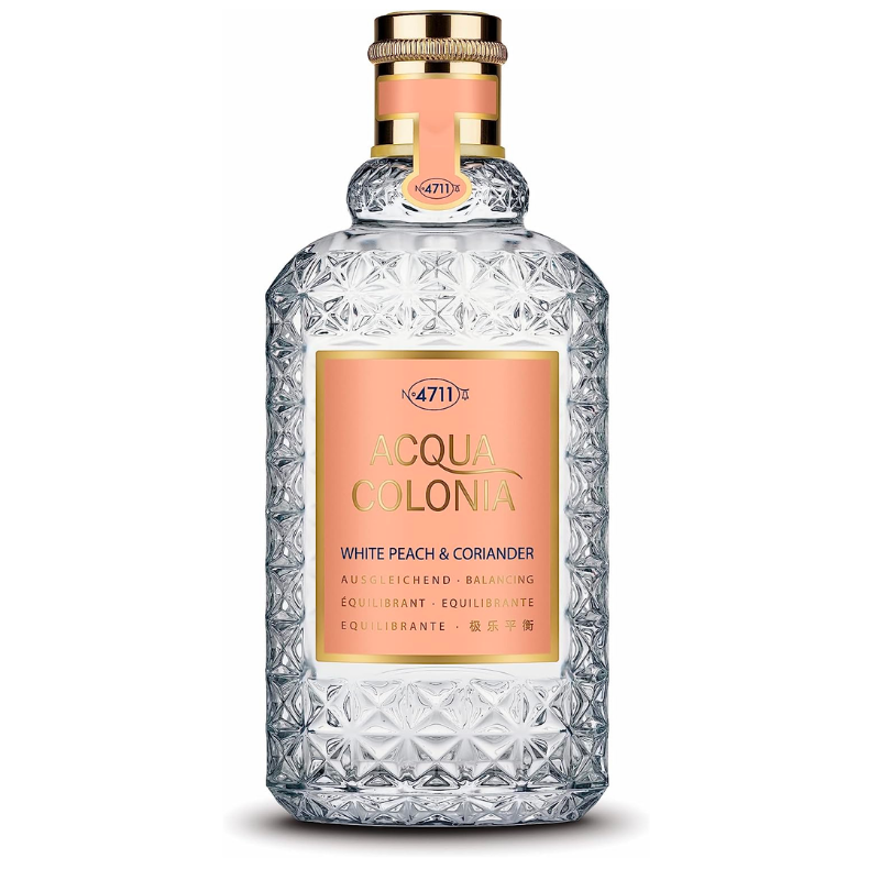 4711 Acqua Colonia White Peach & Coriander Eau De Cologne Spray by 4711 - Unisex Fragrance with a Refreshing Blend of Sweet White Peach and Spicy Coriander, Invigorating and Uplifting Scent