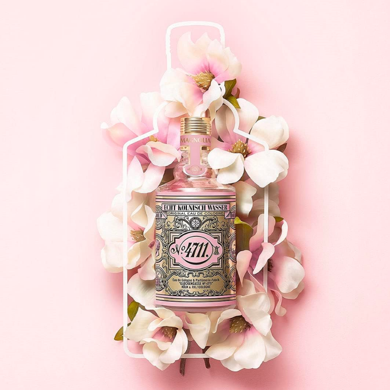 4711 Floral Collection Magnolia Eau De Cologne Spray by 4711 - Unisex Fragrance with Delicate Magnolia Essence, Blended with Fresh Floral Notes, Light and Uplifting Scent
