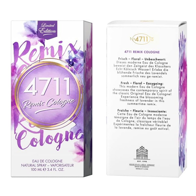 4711 Remix Lavender Eau De Cologne - Natural and Elegant Lavender Scent