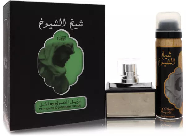 Lattfa Sheikh Al Shuyukh Eau De Parfum Spray With  1.7 oz Deodorant Spray by Lattafa