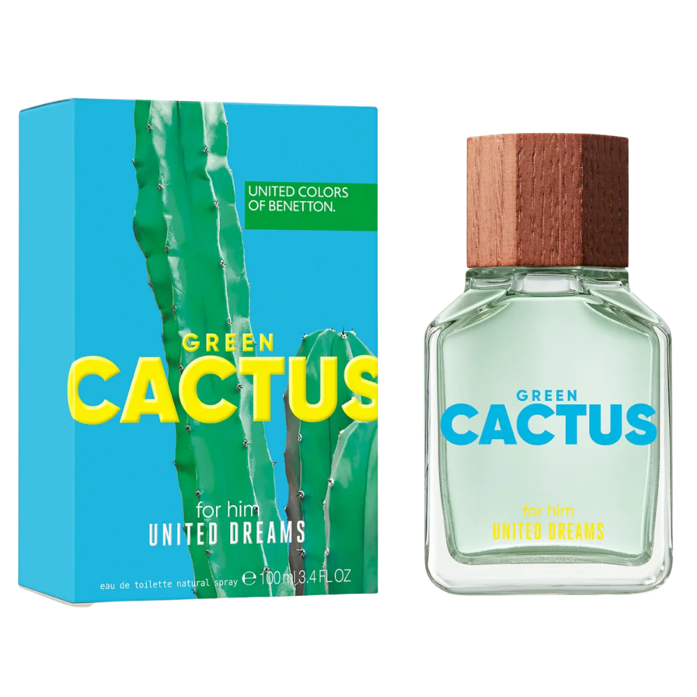 United Dreams Green Cactus Eau De Toilette Spray by Benetton