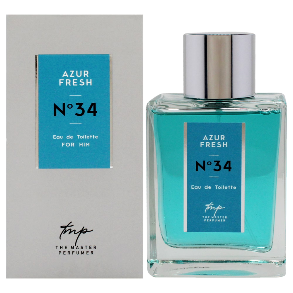 Azure Fresh N34 Eau De Toilette Spray by The Master Perfumer