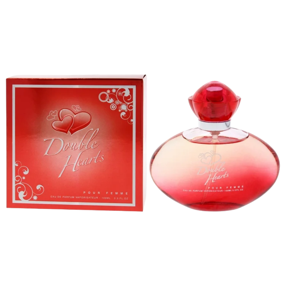 Double Hearts Eau De Parfum Spray by YZY Perfume