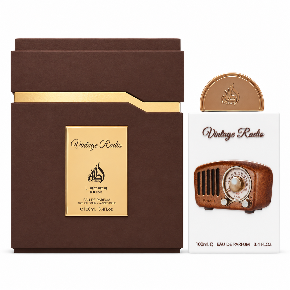 Lattafa Pride Vintage Radio Eau De Parfum Spray (Unisex) by Lattafa