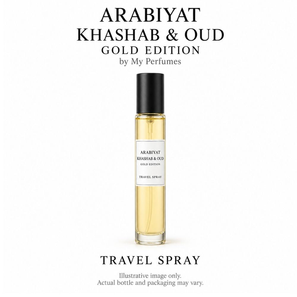 Arabiyat Khashab & Oud Gold Edition Travel Spray by My Perfumes