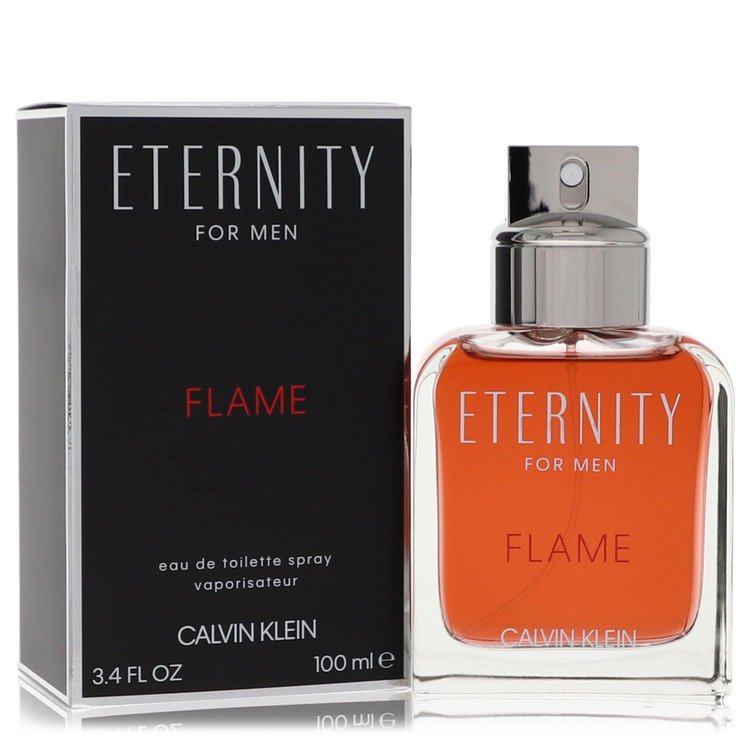 Eternity Flame Eau De Toilette Spray By Calvin Klein – 3.4 oz Eau De Toilette Spray (unboxed)