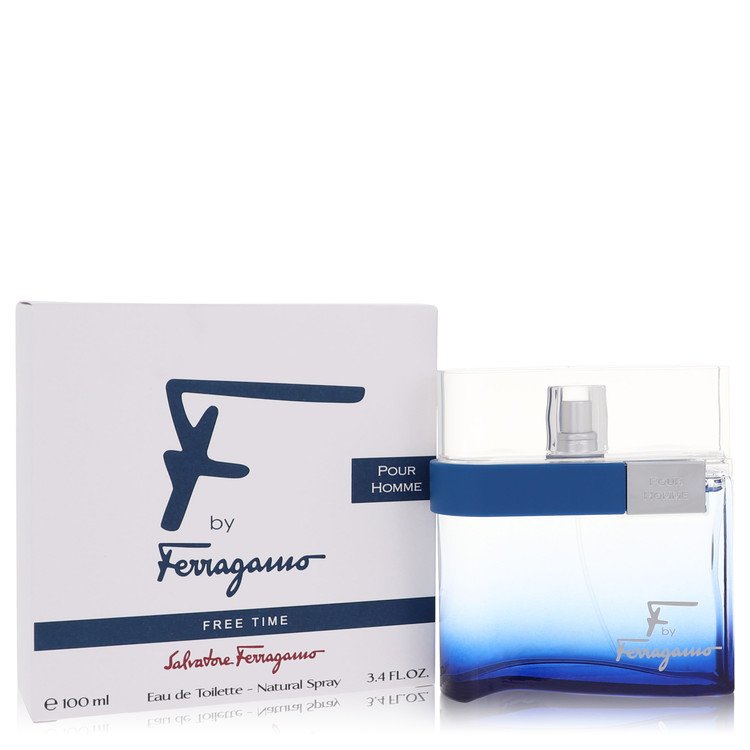 F Free Time Eau De Toilette Spray By Salvatore Ferragamo – 3.4 oz Eau De Toilette Spray (Tester)