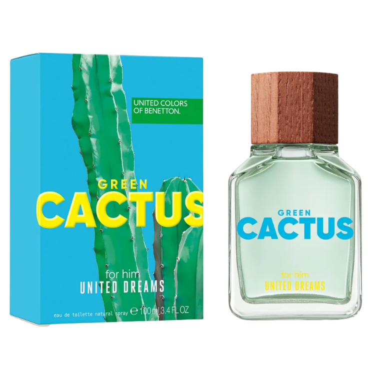 United Dreams Green Cactus Eau De Toilette Spray by Benetton