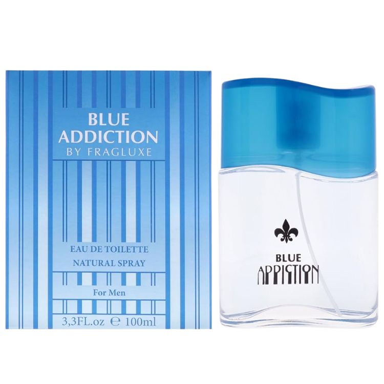 Fragluxe Blue Addiction Eau De Toilette Spray by Fragluxe