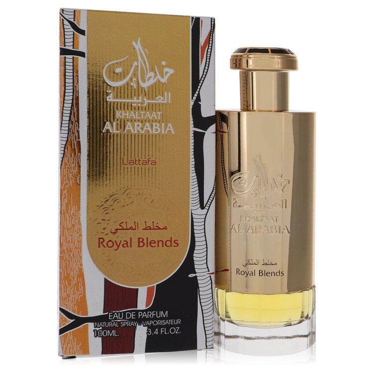 Khaltat Al Arabia Eau De Parfum Spray (Royal Blends) by Lattafa – 3.4 oz Eau De Parfum Spray (Royal Blends Unboxed)