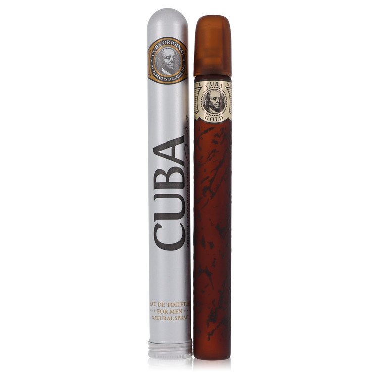 Cuba Gold Perfume & Body Collection By Fragluxe – Gift Set - Cuba Variety Set includes All Four 1.15 oz