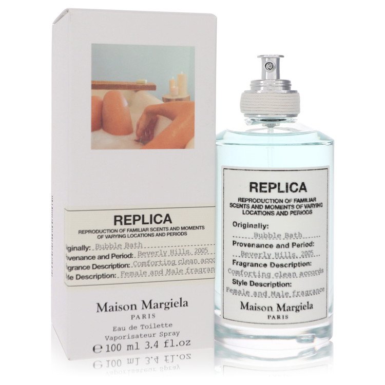 Replica Bubble Bath Eau De Toilette Spray (Unisex) by Maison Margiela – 3.4 oz Eau De Toilette Spray (Unisex Tester)