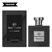 Sergio Tacchini Pure Black Eau De Toilette Spray (Tester) by Sergio Tacchini