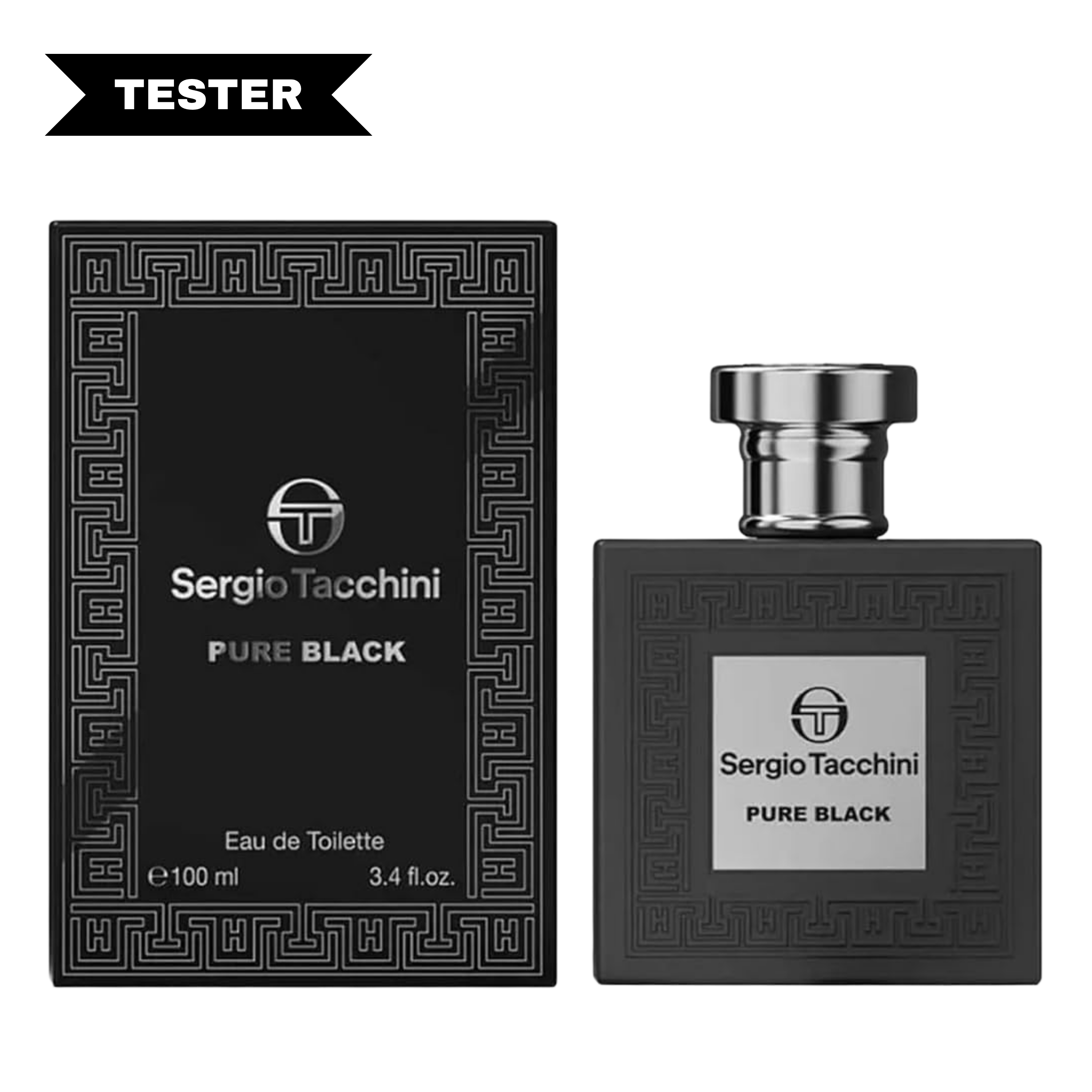 Sergio Tacchini Pure Black Eau De Toilette Spray (Tester) by Sergio Tacchini