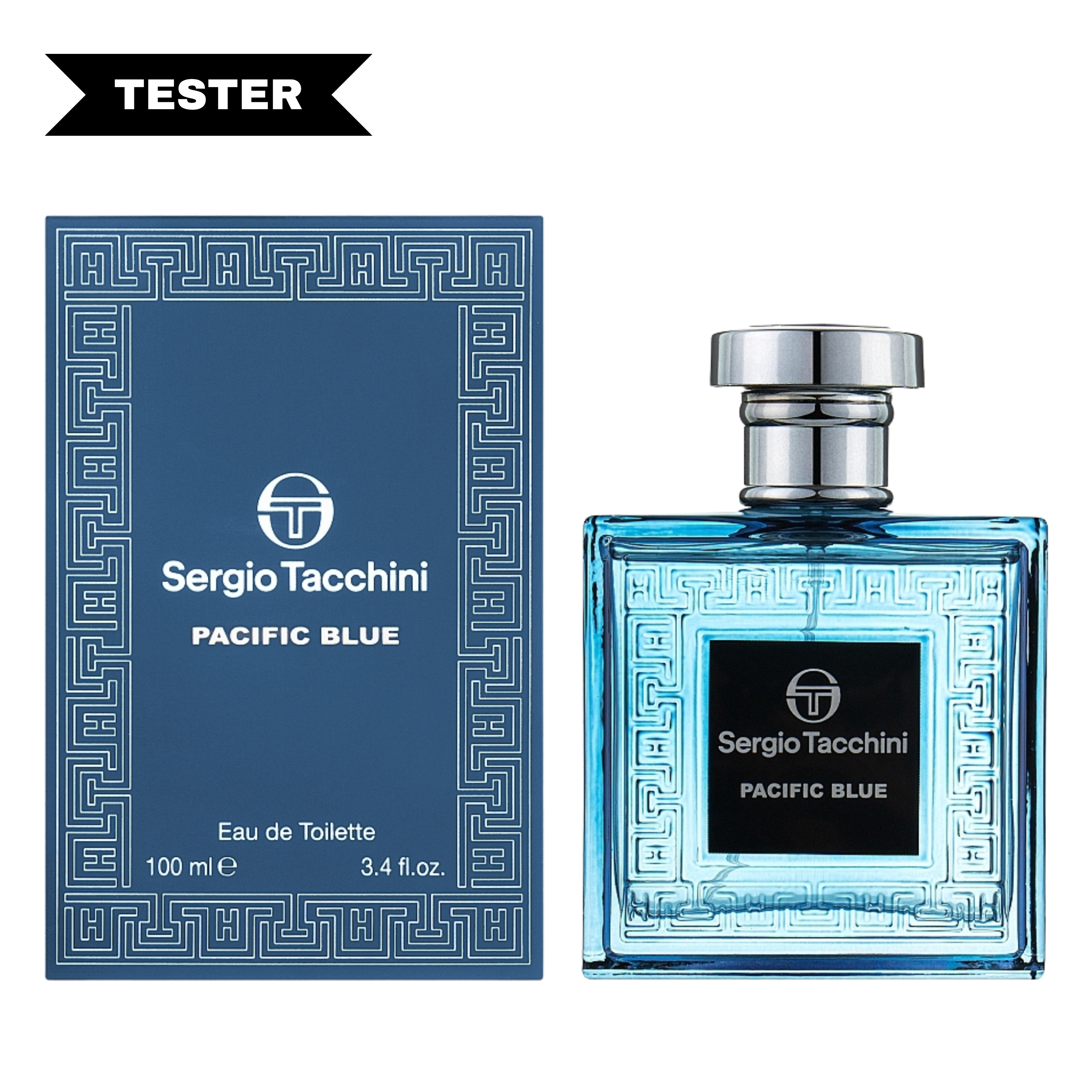 Sergio Tacchini Pacific Blue Eau De Toilette Spray (Tester) by Sergio Tacchini
