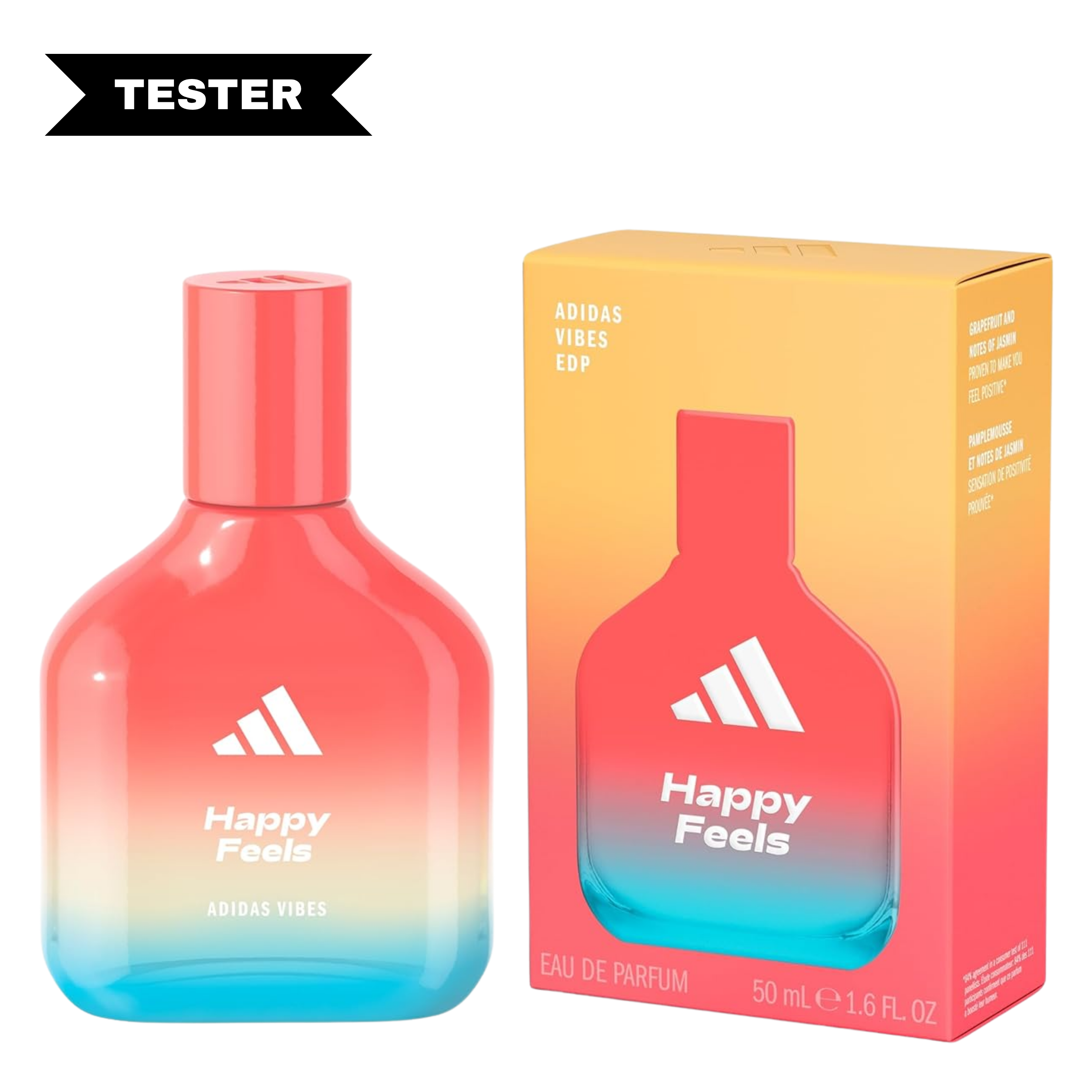 Adidas Vibes Happy Feels Eau De Parfum Spray (Tester) by Adidas
