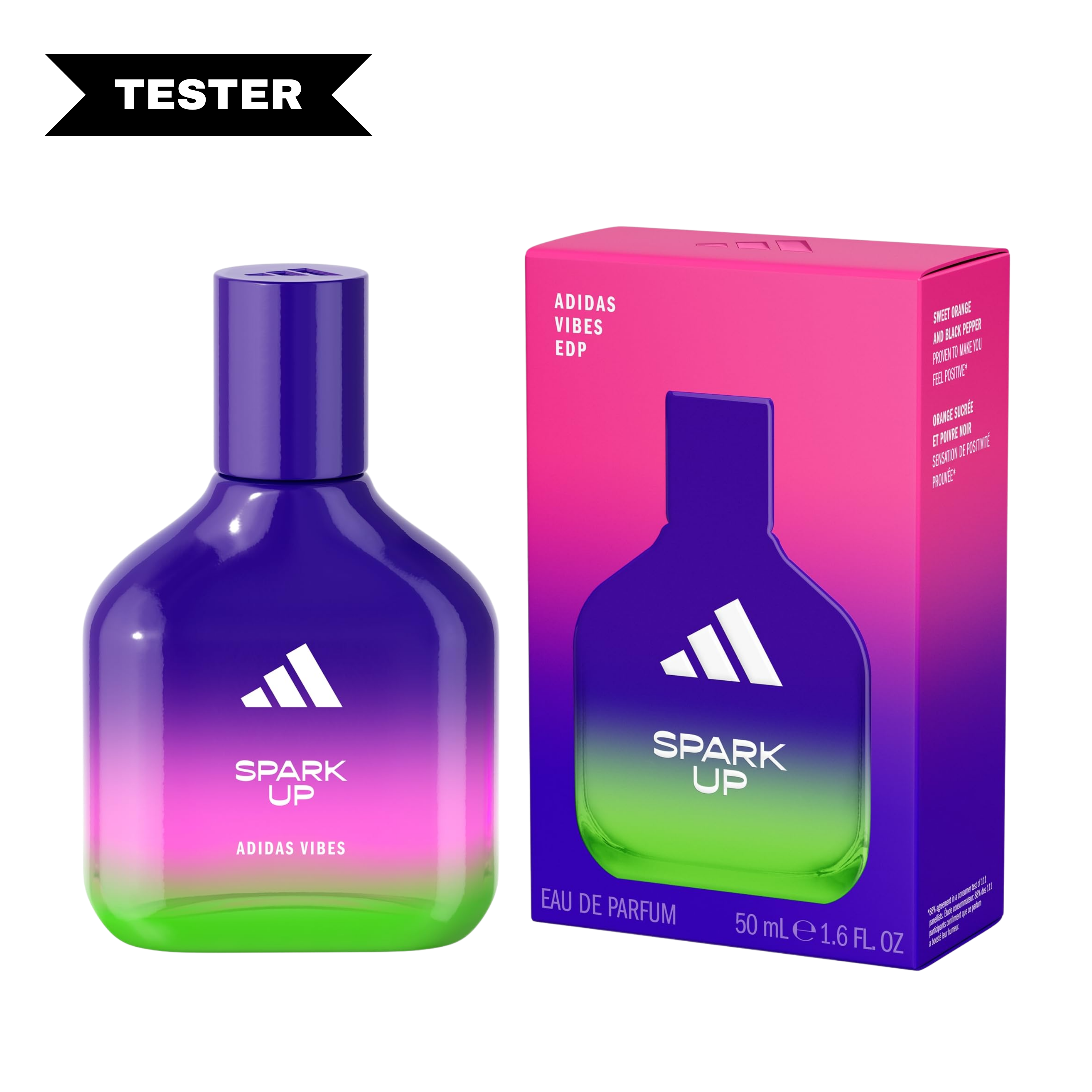 Adidas Vibes Spark Up Eau De Parfum Spray (Tester) by Adidas