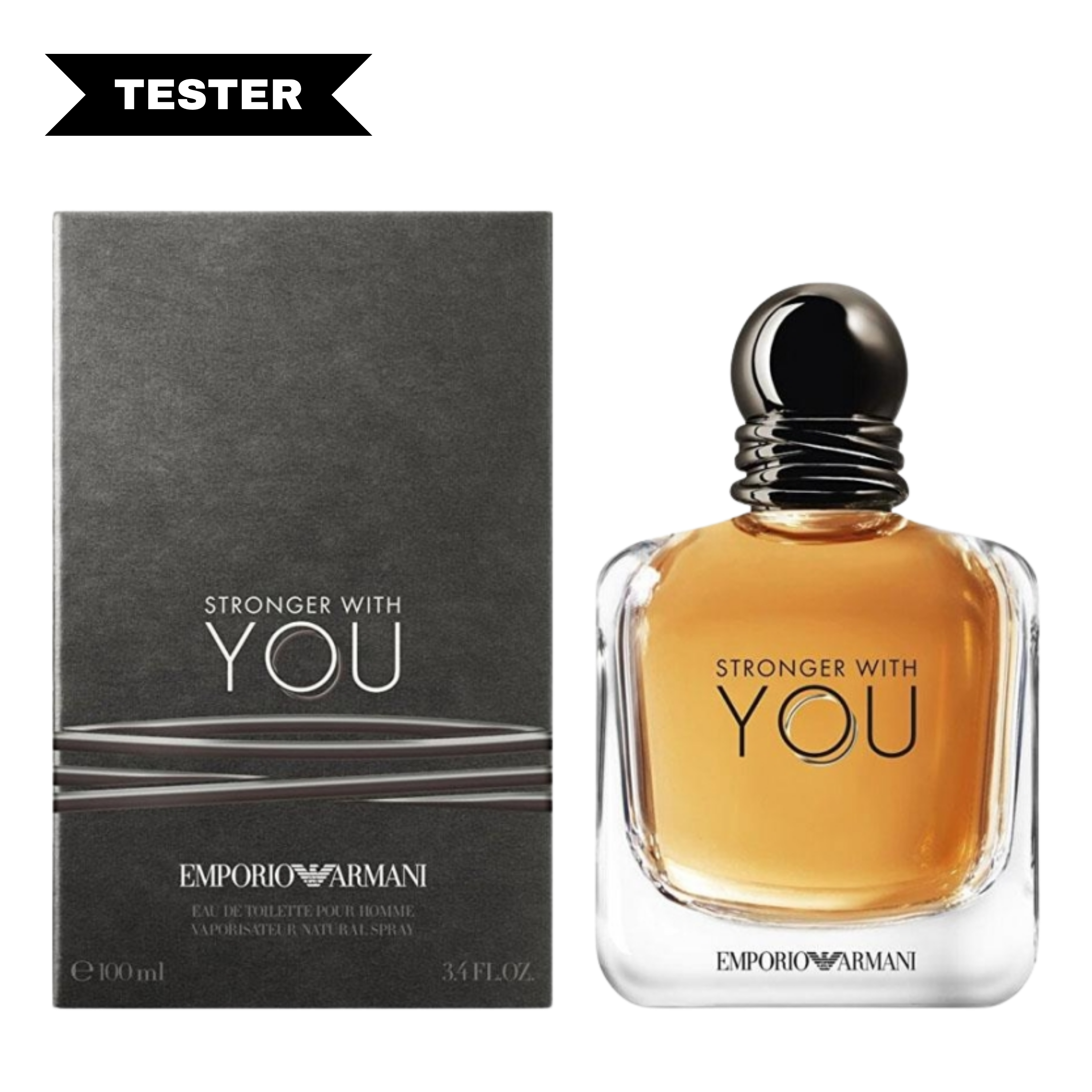 Stronger With You Eau De Toilette Spray (Tester) by Giorgio Armani