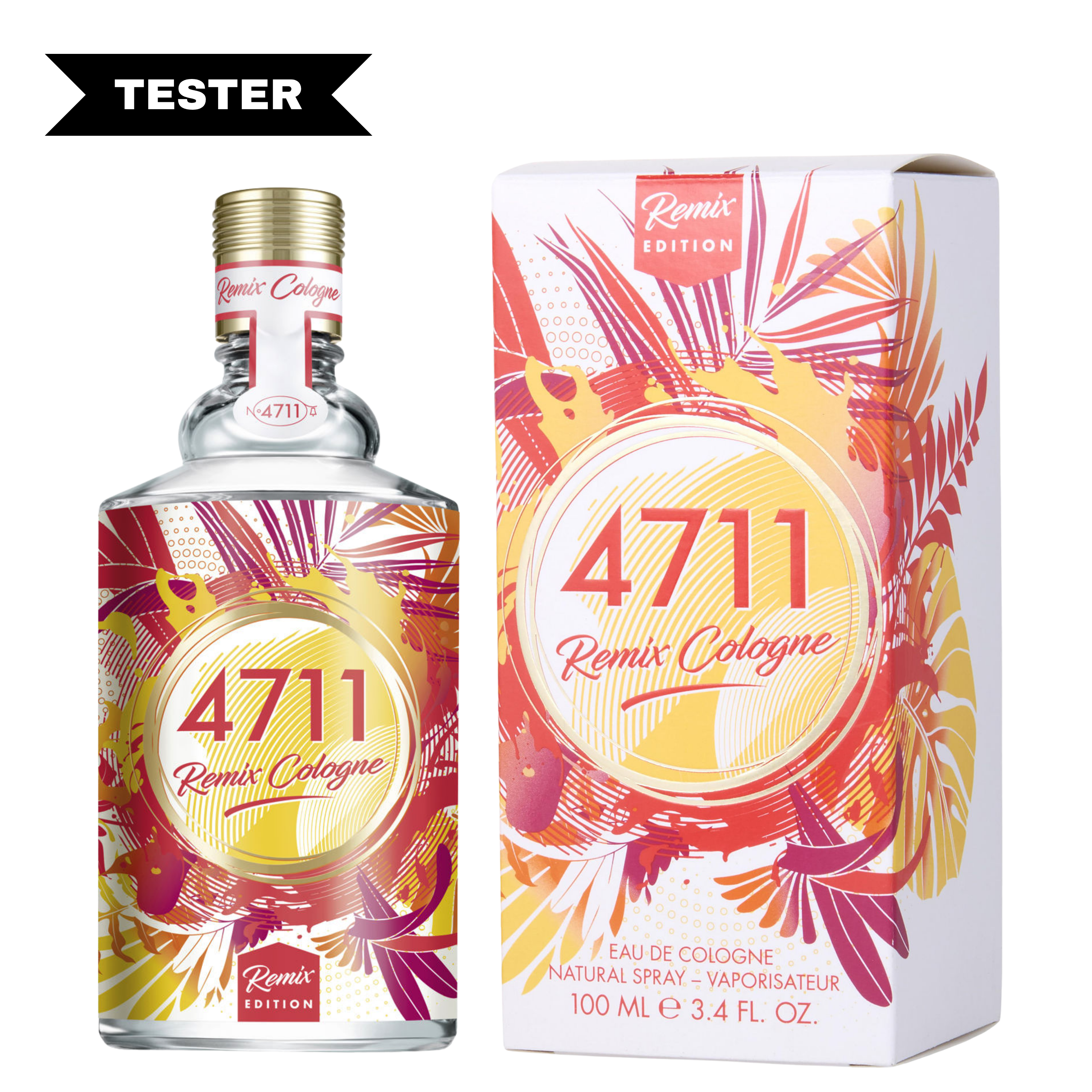 4711 Remix Orange Eau De Cologne Spray (Unisex Tester) by 4711