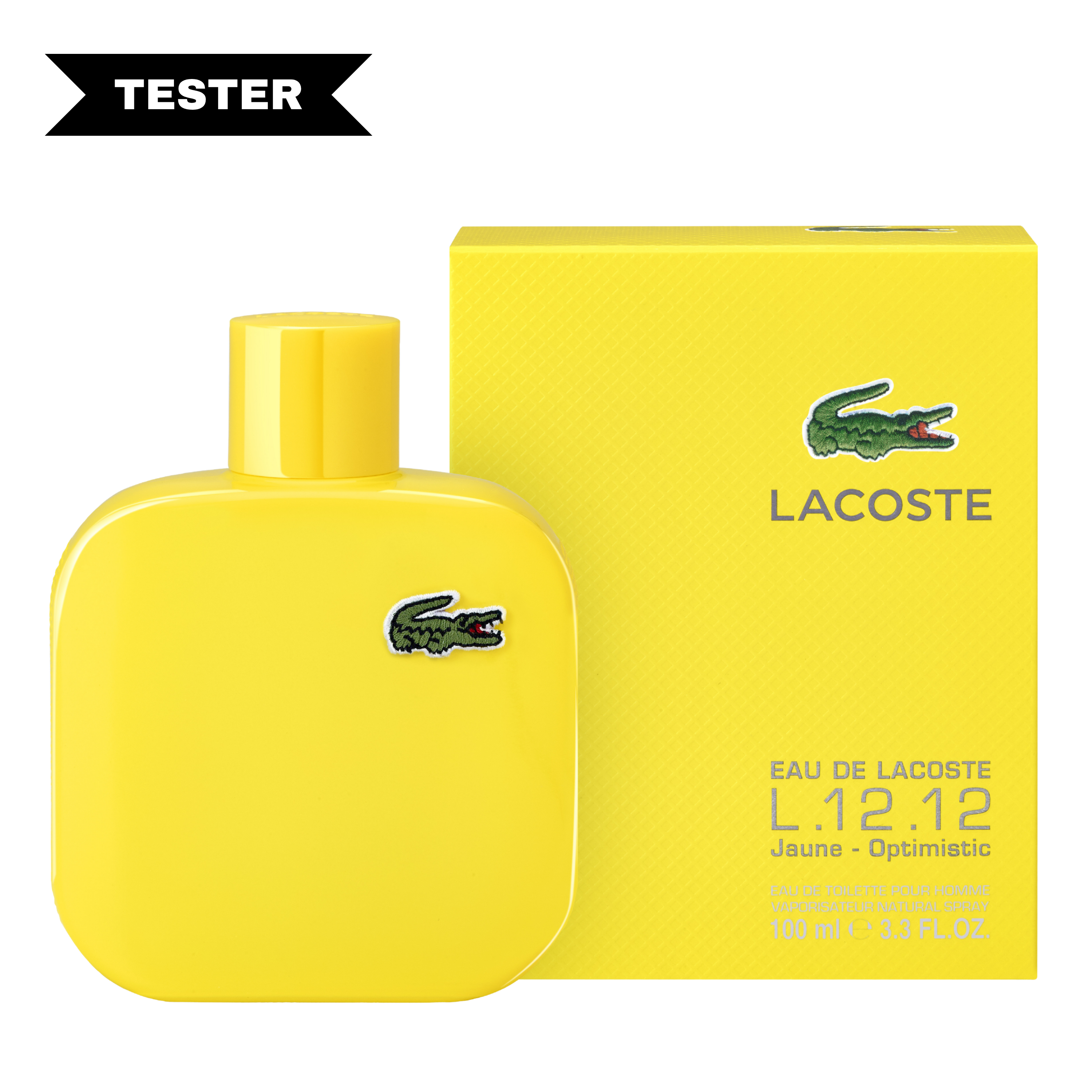 Lacoste Eau De Lacoste L.12.12 Jaune Eau De Toilette Spray (Tester) by Lacoste