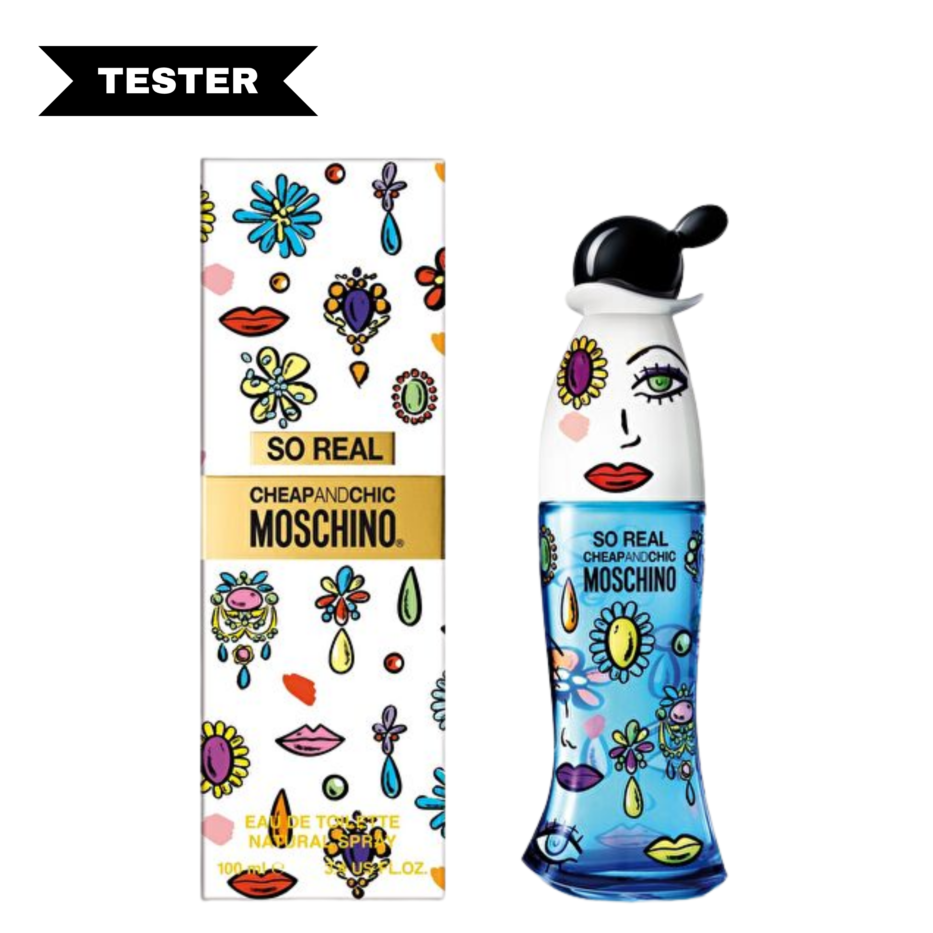 Cheap & Chic So Real Eau De Toilette Spray (Tester) by Moschino