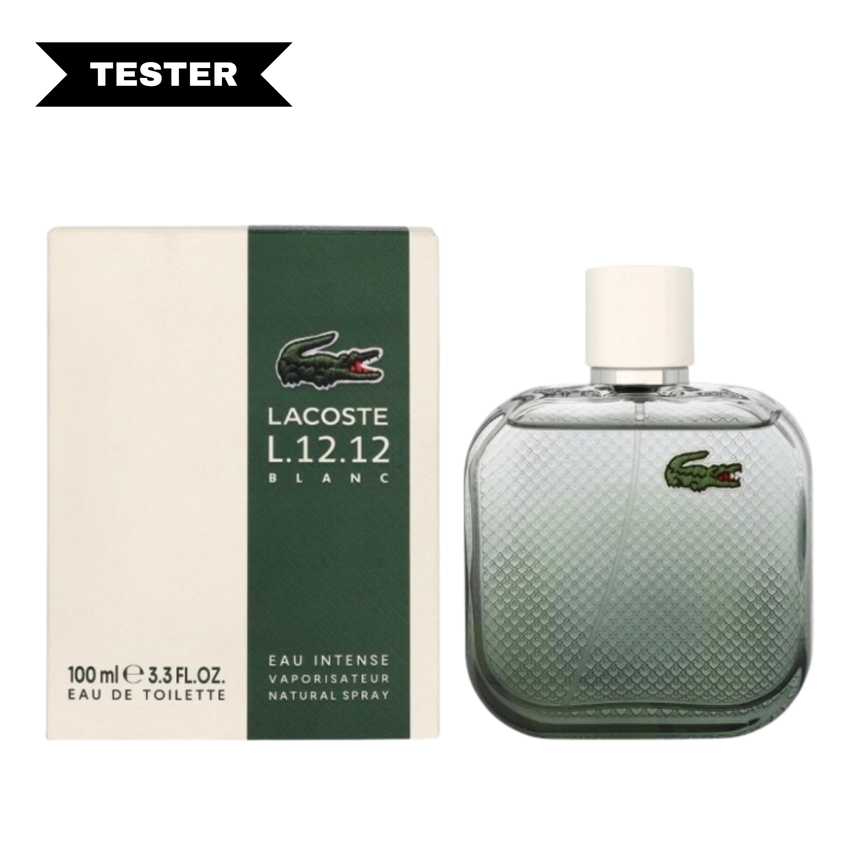 Lacoste Eau De Lacoste L.12.12 Blanc Eau Intense Eau De Toilette Spray (Tester) by Lacoste
