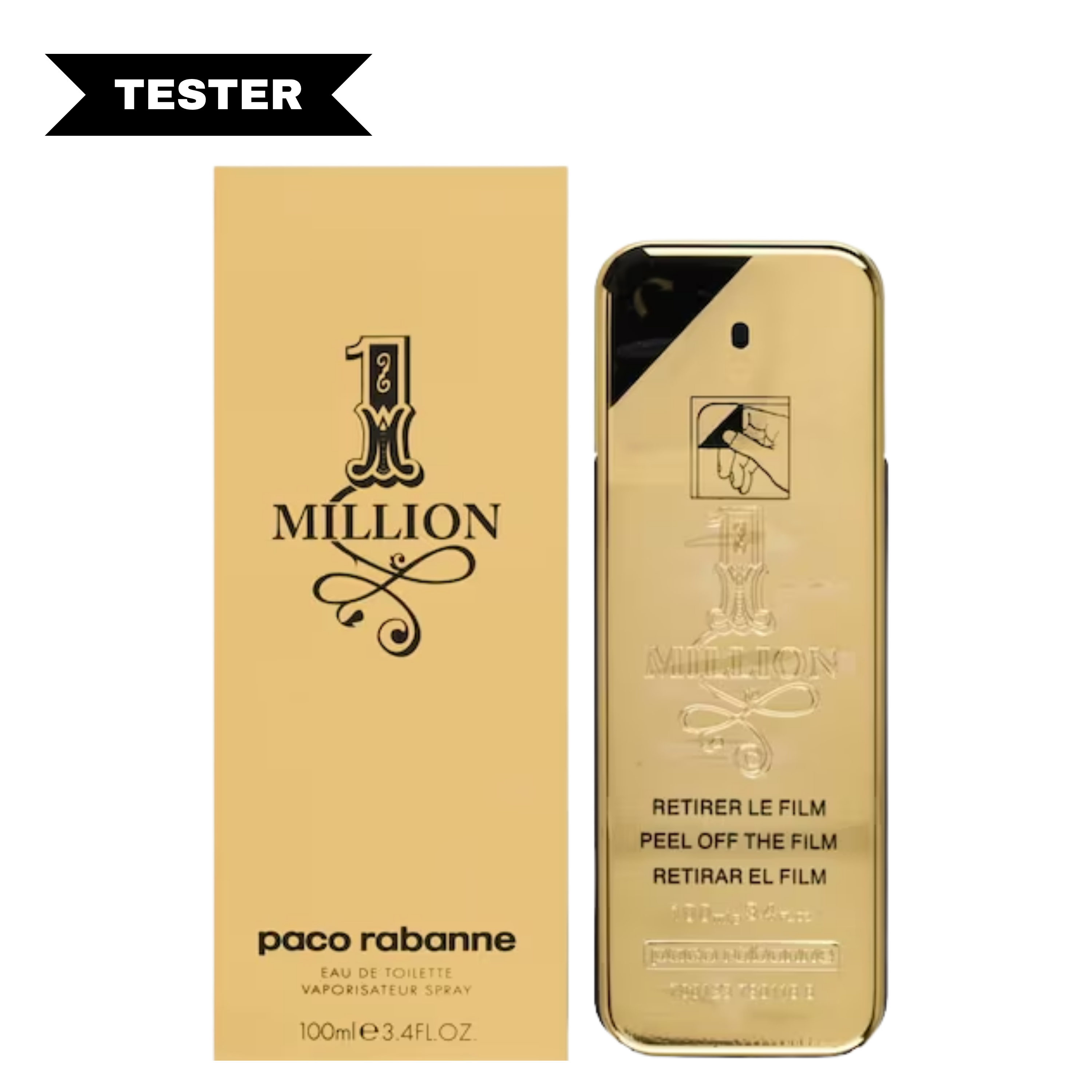 1 Million Eau De Toilette Spray By Paco Rabanne (Tester)