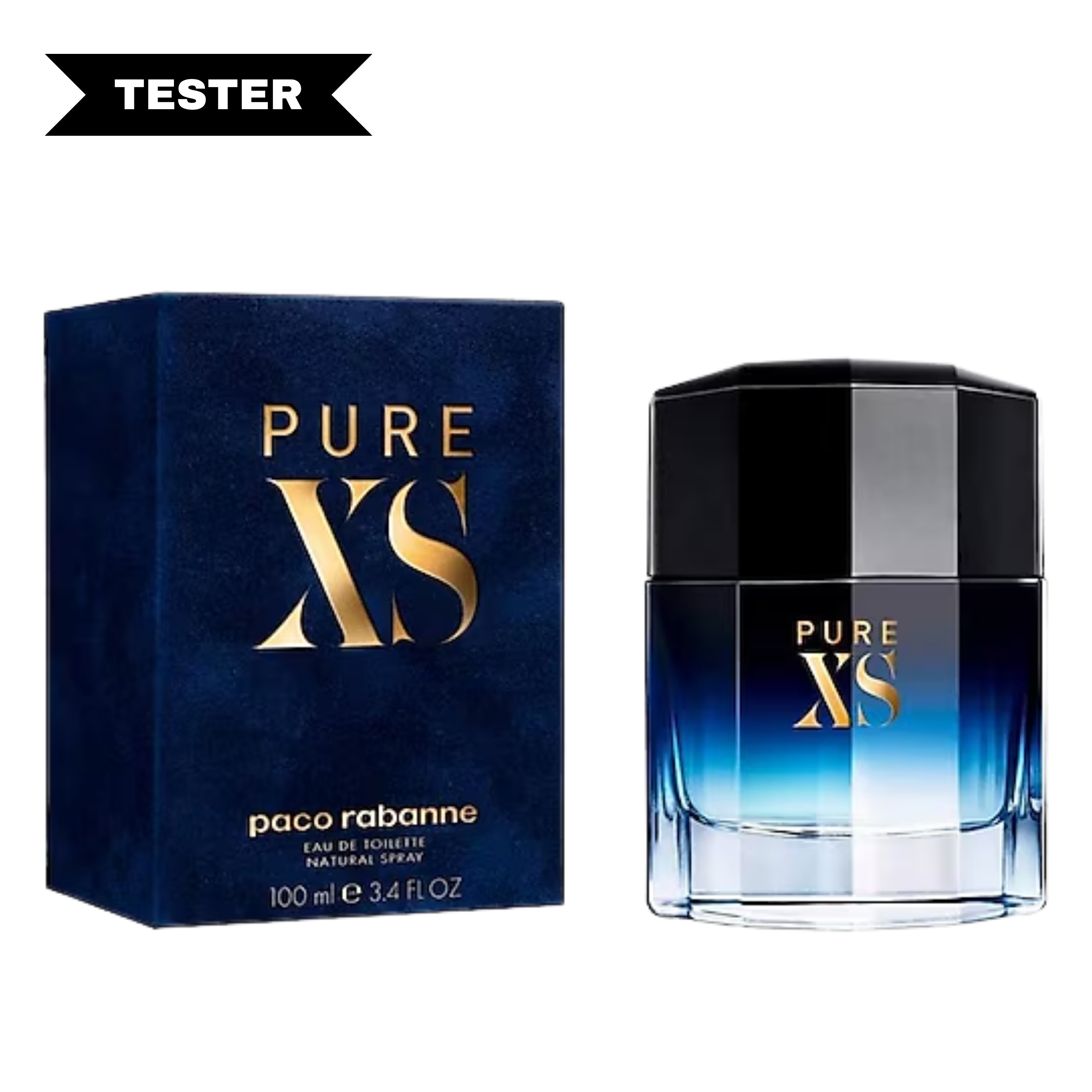Pure Xs Eau De Toilette Spray By Paco Rabanne (Tester)