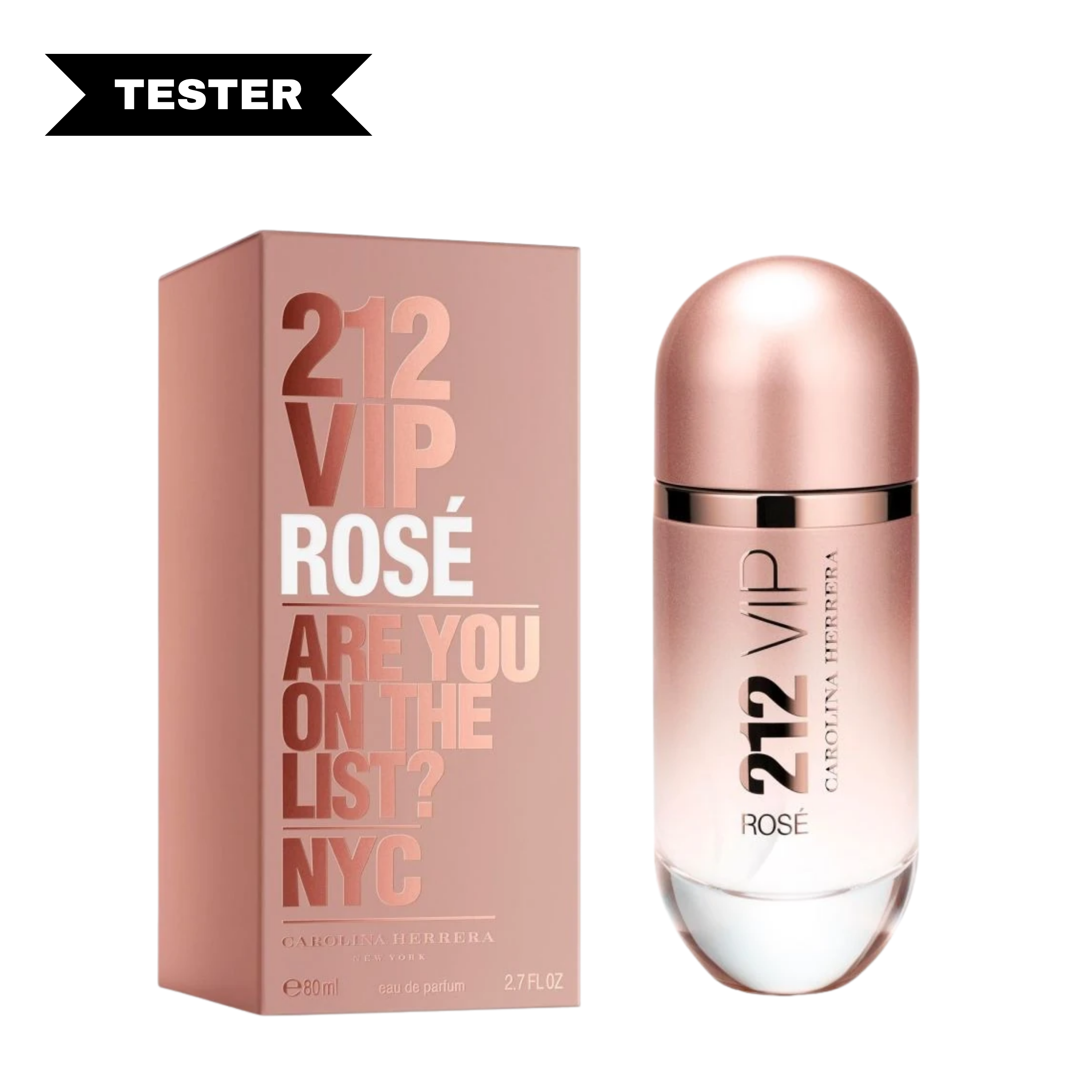212 Vip Rose Eau De Parfum By Carolina Herrera (Tester)
