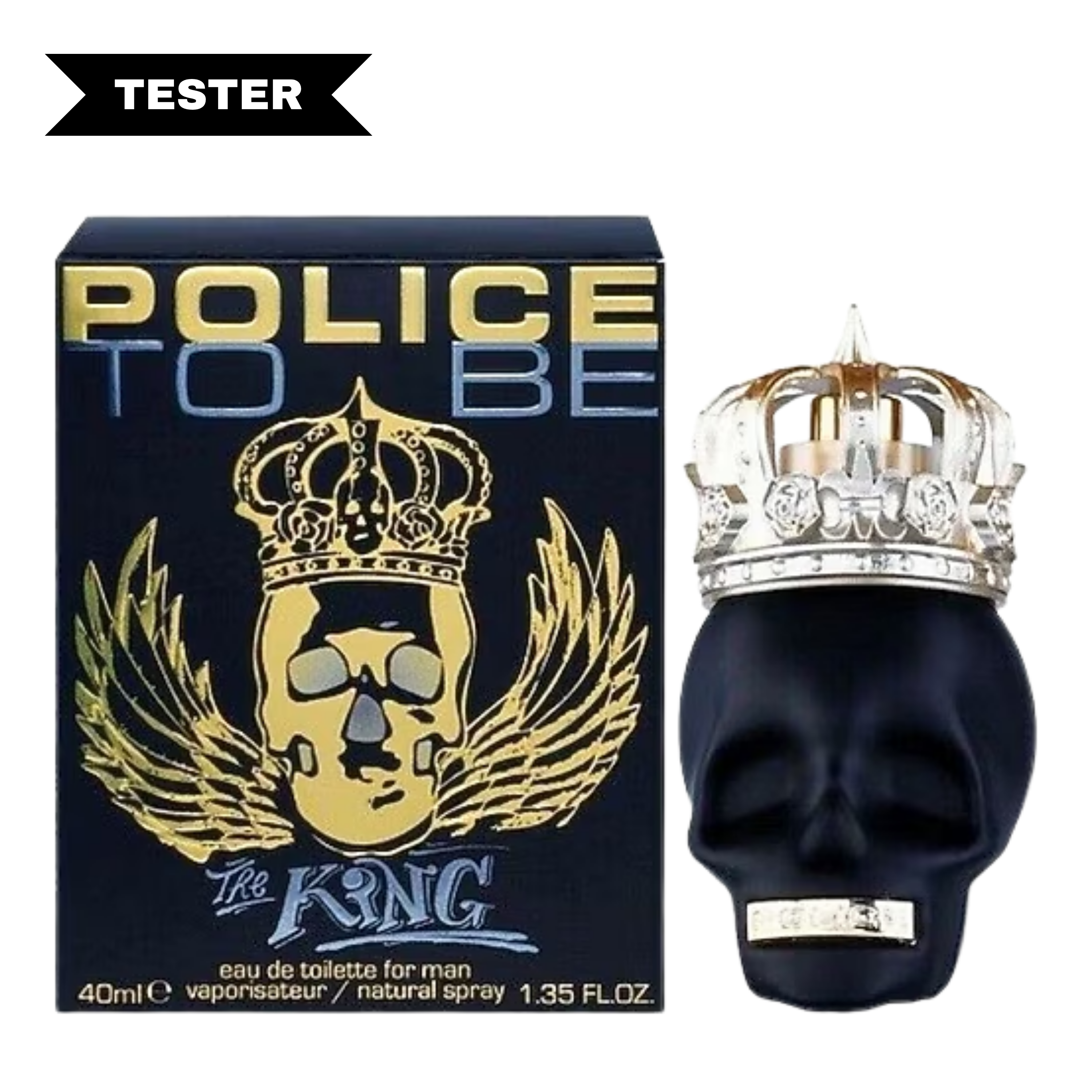 Police To Be The King Eau De Toilette Spray By Police Colognes (Tester)