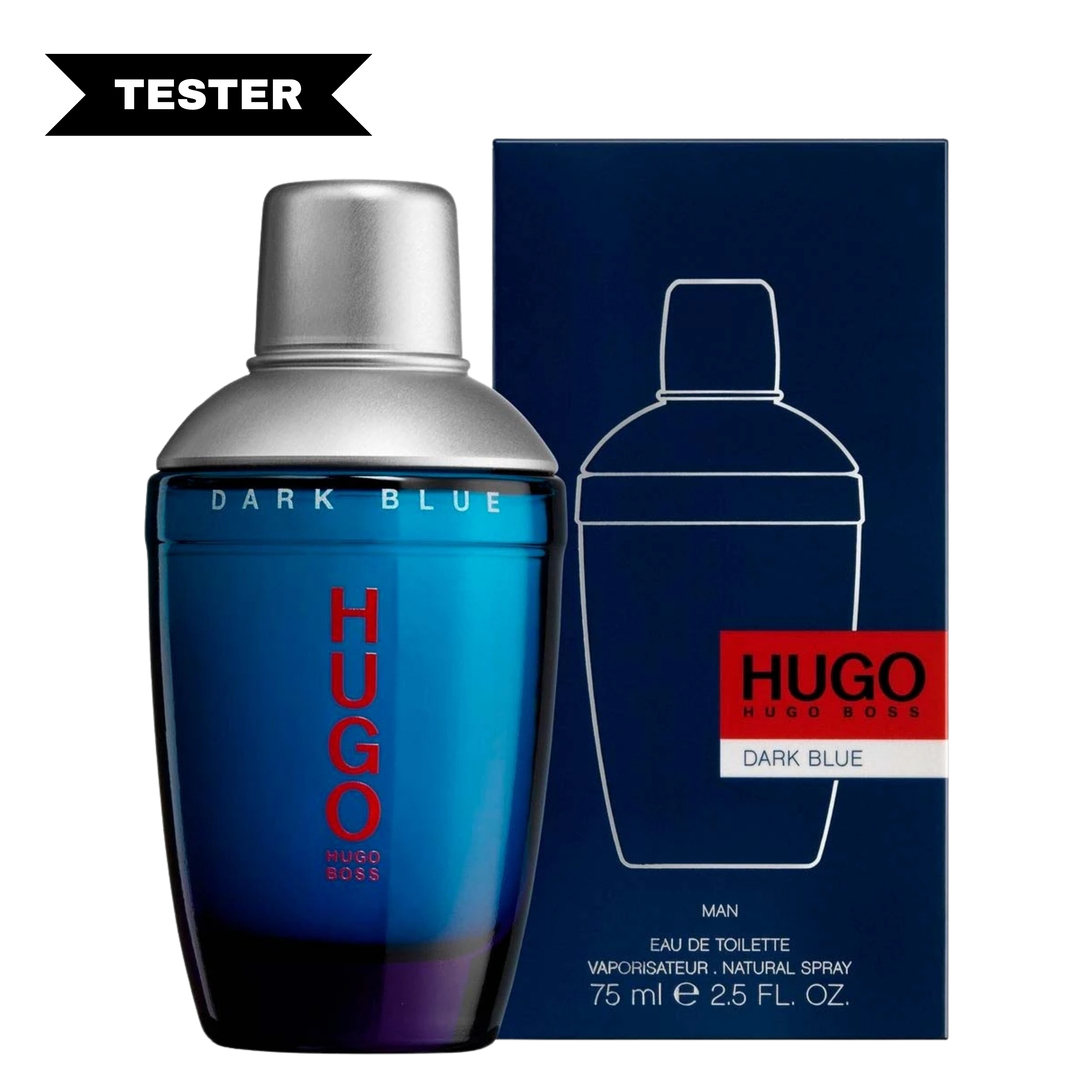 Dark Blue Eau De Toilette Spray By Hugo Boss (Tester)