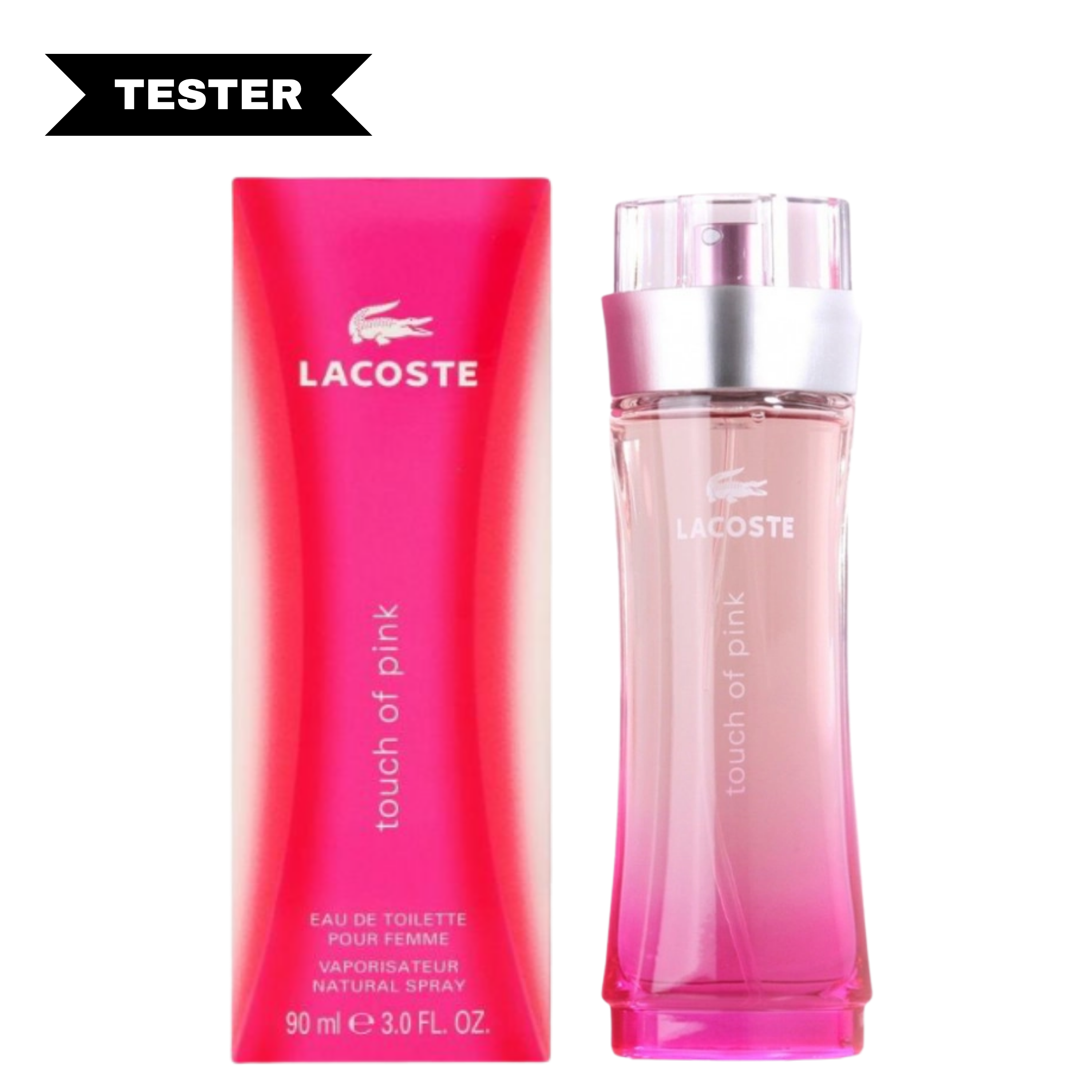 Touch Of Pink Eau De Toilette Spray (Tester) by Lacoste