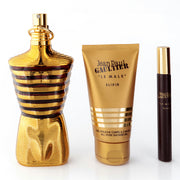 Le Male Elixir by Jean Paul Gaultier, 3 Piece Set for Men