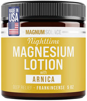 Nighttime Magnesium Lotion with Arnica, 5oz Lotion - Frankincense