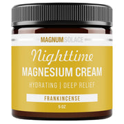 Nighttime Magnesium Cream by Magnum Solace, 5 oz Lotion- Frankincense