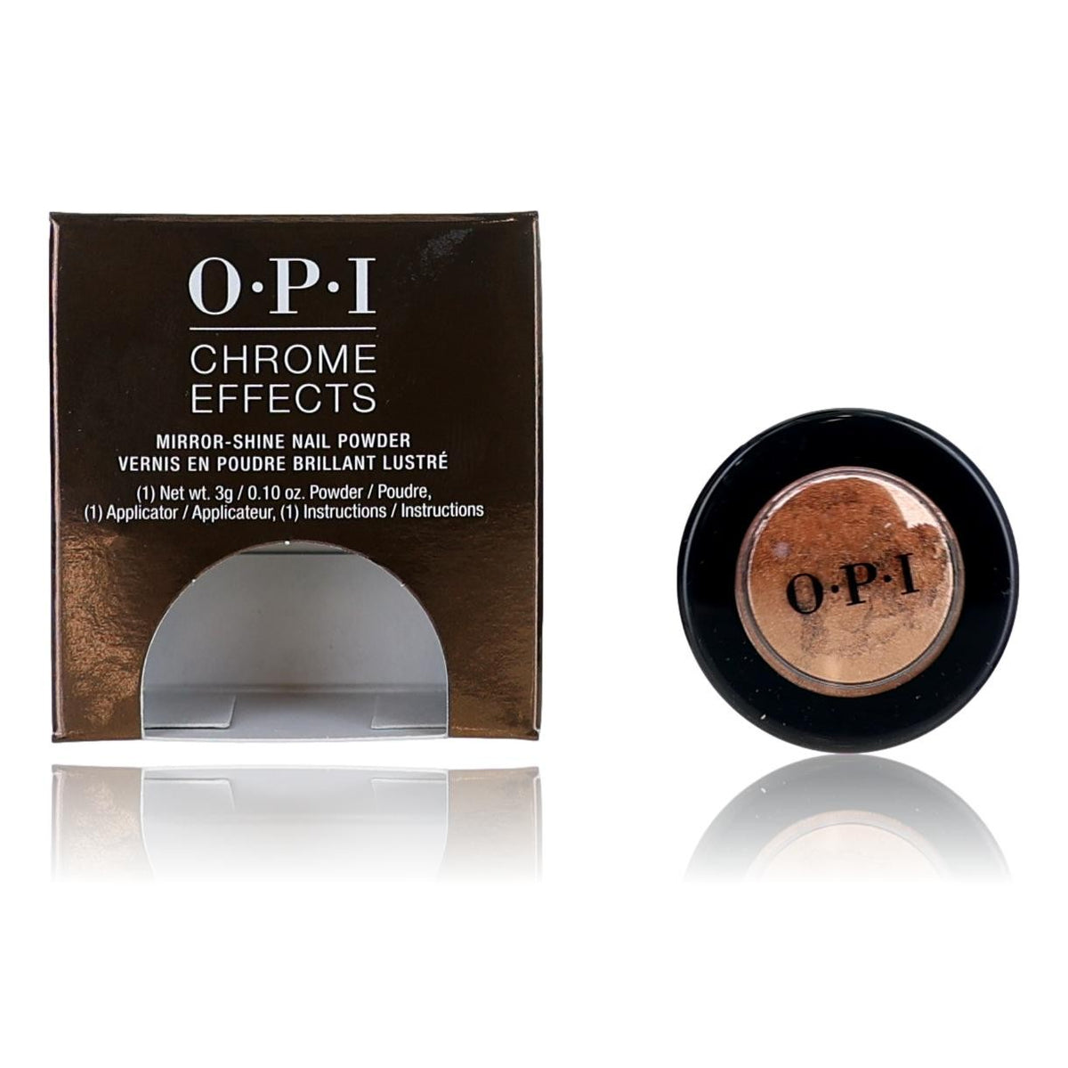 OPI Chrome Effects by OPI, 0.10 oz Nail Powder- Bronzed by the Sun