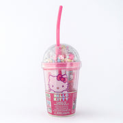 Hello Kitty Cosmetics Tumbler by Sanrio, 5 Piece Lip & Nail Set for Kids