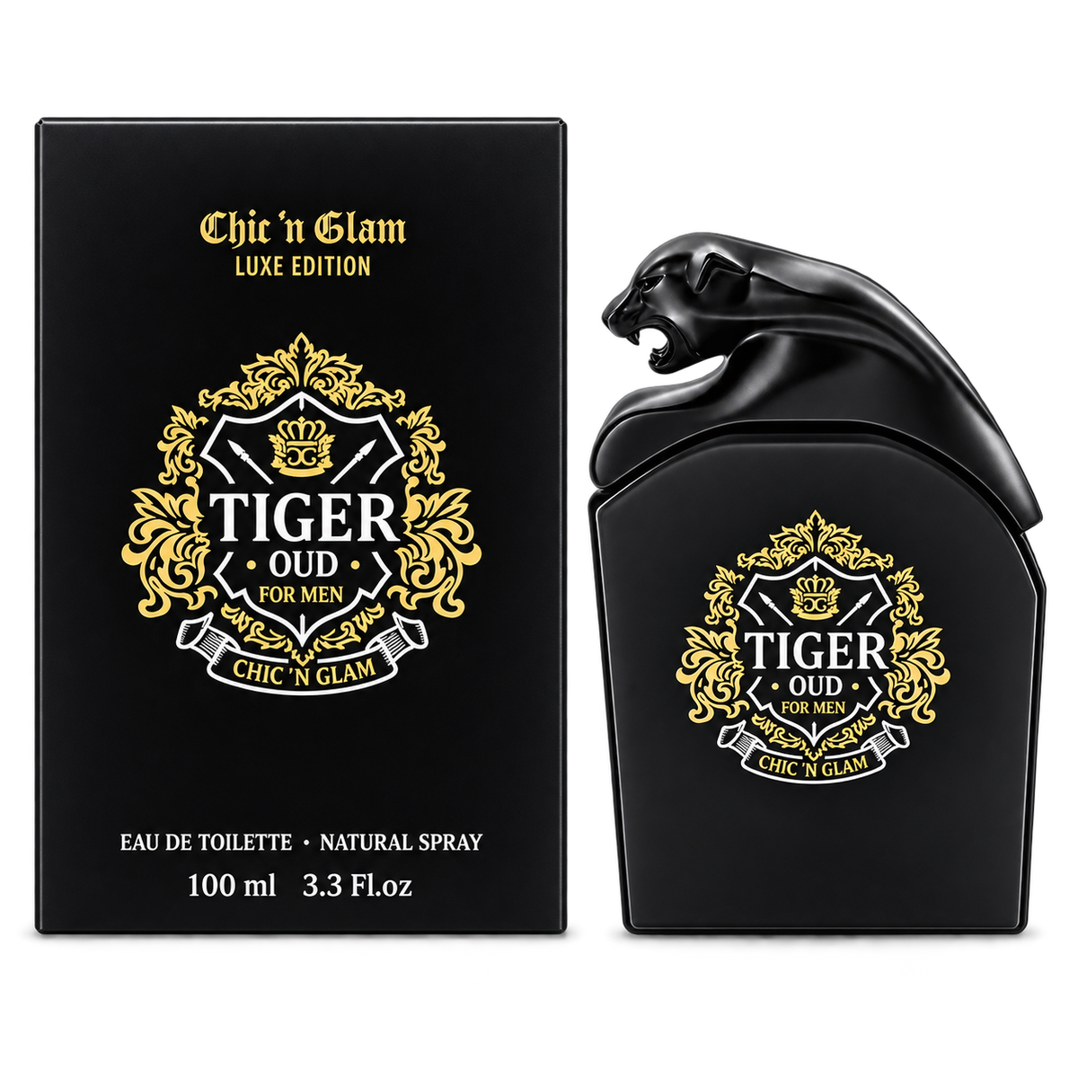 Chic 'n Glam Tiger Oud Luxe Edition Eau De Toilette Spray (Unboxed) by Chic 'N Glam