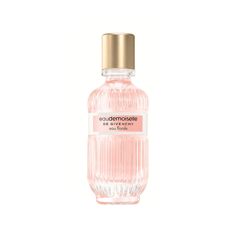 The sophisticated and graceful fragrance of "Eaudemoiselle de Givenchy Eau Florale" offers anyone a unique hint of refinement. Containing a mix of pink grapefruit, pear, water jasmine, Japanese rose, and an arboreal touch, this unusual feminine aroma is perfect for a special night out.  Know this fragrance and fall in love with the scent - a special perfume.