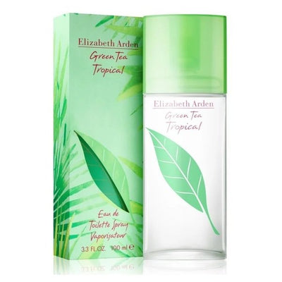 "Green Tea Tropical" is a feminine fragrance that reminds you of tropical fruits and florals. The invigorating core of green tea and magnolia is deliciously enriched by soft litchi and passionflower with a base of musk. The outcome is light and lovely.  Know this fragrance and fall in love with the scent - a special perfume.