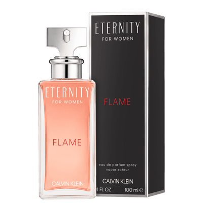 Calvin Klein created Eternity Flame Perfume in partnership with perfumer Laurent le Guernec. It is a musky flowery, feminine perfume with a solid but delicate essence. Splash over your body and savor the invigorating tangerine top notes, and a sweet pea accord counterbalances citrus.  Know this fragrance and fall in love with the scent - a special perfume.