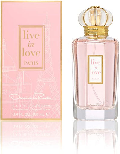 "Live In Love Paris" is a refreshing, floral feminine perfume composed of hyacinth, jasmine, rose, and African orange flower, counterbalanced by earthlike and woody notes such as Virginia cedar, galbanum, musk, and amber. This intricate, refined mixture is soft enough for day-to-day.  Know this fragrance and fall in love with the scent - a special perfume.