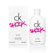 The "CK One Shock" is an alluring feminine fragrance designed by Calvin Klein and Ann Gottlieb. It is one of the label's most flourishing essences. This CK original serves a mystical aroma as the notes melt over time.  Know this fragrance and fall in love with the scent - a special perfume.