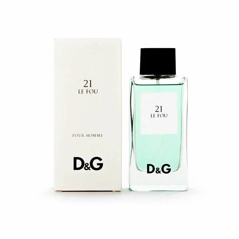 "Le Fou 21"  is a Dolce & Gabbana fragrance designed for a youthful and spontaneous man with a healthy sense of humor. This light blue fragrance contains an oriental zesty aroma, revived by the core of bergamot, ginger, and juniper.  Know this fragrance and fall in love with the scent - a special perfume.