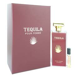 Tequila Pour Femme Red Eau De Parfum + Free .17 oz Mini EDP Spray By Tequila Perfumes